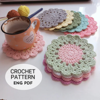 All-in-One Crochet Coaster Pattern Bundle (35+ Designs) | Granny, Animal, Rose & Flower Coasters | Easy Beginner PDF | Instant Download